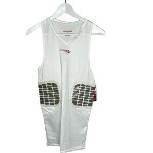 New Rawlings Men’s Basketball Football Protective Wear Tank Top Med White BNWT